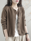 Women's light coffee Pocket Jacket