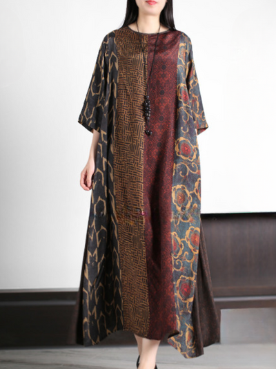 Lovely Soul Women's Round Neck A-line Dress