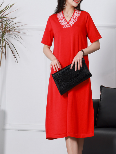 Women's  Loose Midi-Dress