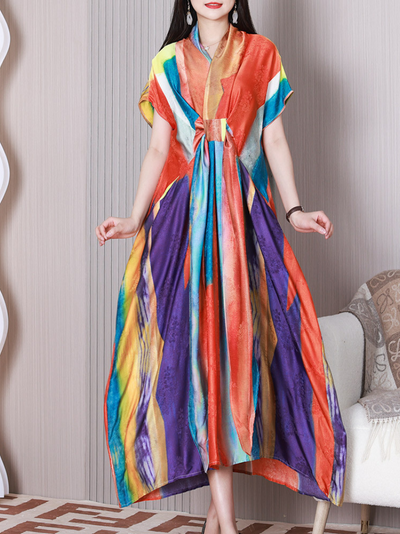 Women's Purple A-line Dress