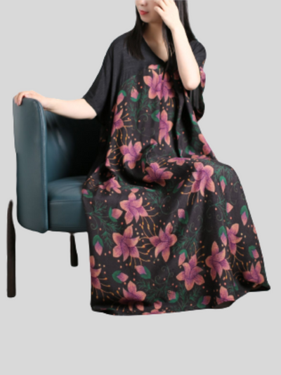 Women's Short Sleeves A-line Dress