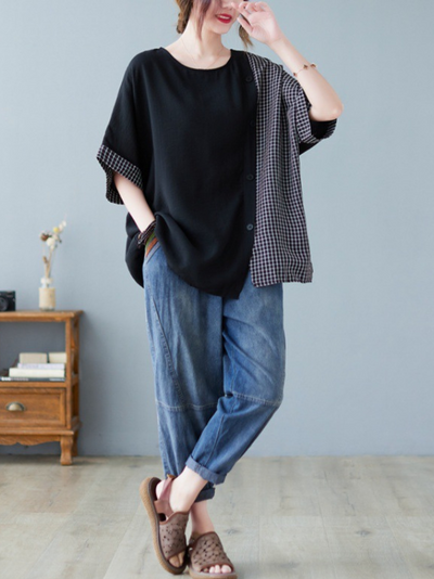 women's stylish black top