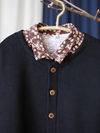 Women Winter Stylish Round Neck Loose Thick Top Coat