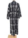 Evatrends cotton gown robe printed kimonos, Outerwear, Rayon 100%, Nightwear, long kimono, Board Sleeves, different color, loose fitting, Printed, fashionshow, kimono,