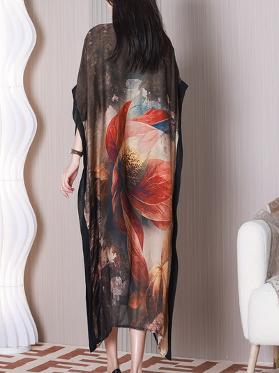 Women's Flowers Print A-line Dress