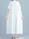 Evatrends Cotton Shirt dress, Short sleeves, Plain Dress, front buttons with open style, Shirt Dress, Different Color