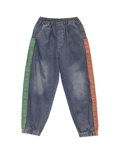 Women's Casual Loose Fit Patch Pants