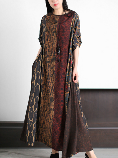 Lovely Soul Women's Round Neck A-line Dress