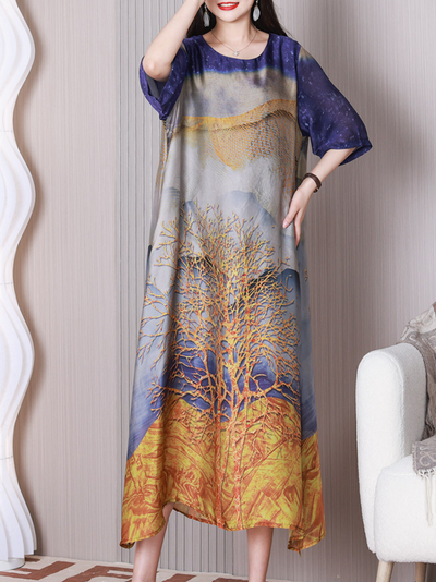 Women's Mid-Waist A-line Dress