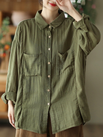 Women's Green Loose Shirt