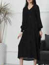 Women's Black Midi-Dress