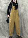 Women's Khaki Dungarees Overalls