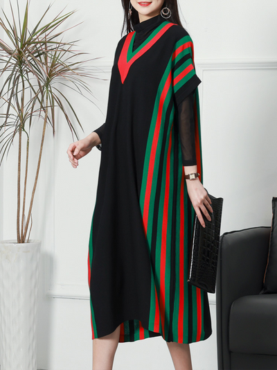 Women's Bat Sleeves Dress