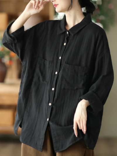 Women's Black Loose Shirt
