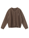 Women Casual Cardigan Long Sleeves  Loose Knitted Button Pocket Jacket