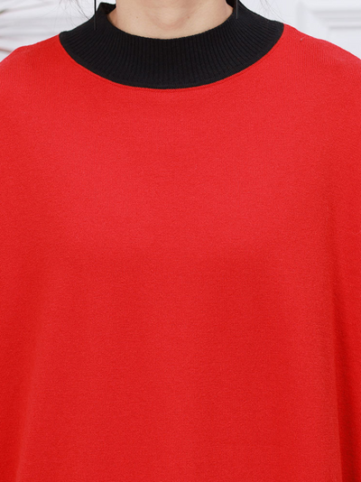 Women's round neck midi dress