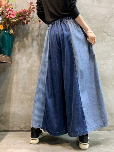 Women's Blue Retro Bottom Pants