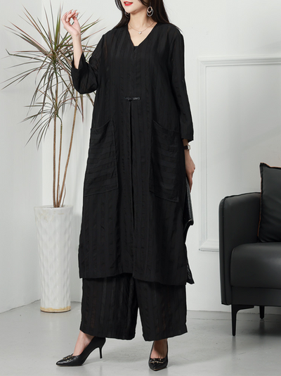 Women's Stripes Two-Piece Co-Ords Set