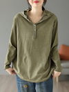 Women's Green Hooded Shirt