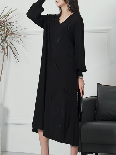 Women's Loose Midi-Dress