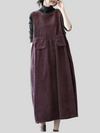 Women's purple A-line dress