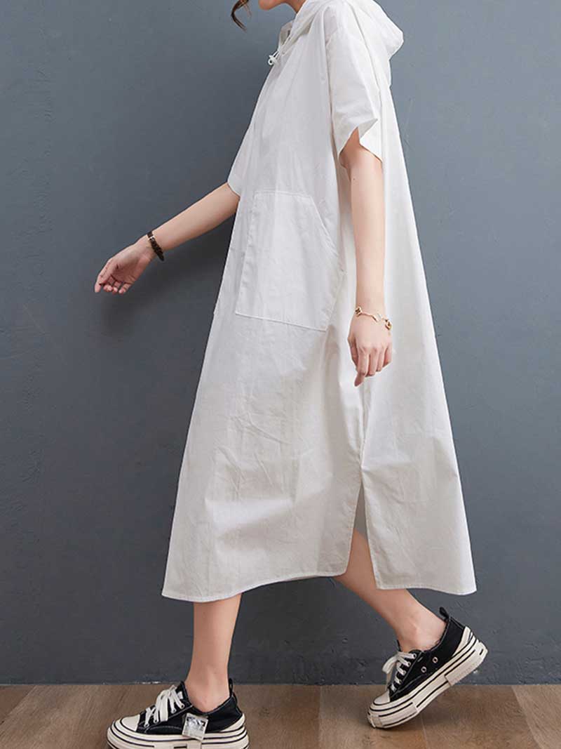 Robe mid de poche à double côté simple
