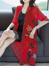 Evatrends cotton gown robe printed kimonos