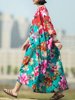 Robe dahlia smock