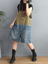 Dungarees, denim, vintage retro style overall, Short Dungaree