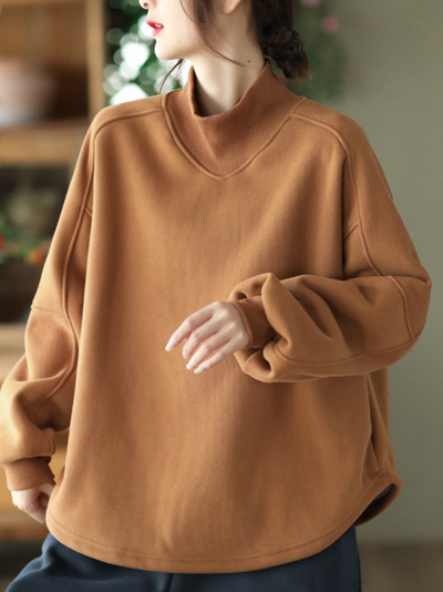 Women's Brown Sweater Top