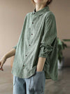 Holding My Hand Cotton plaid long-sleeved shirt Top
