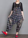 Dungarees cotton, vintage retro style overall,  Harem Overall , Plaids Prints