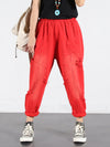 Solid Color Ripped Trouser Pants