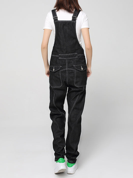 Mid-Rise Straight Leg Overalls (USA ONLY)