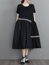 You're In My Heart Women's Cotton Round Neck A-line Dress