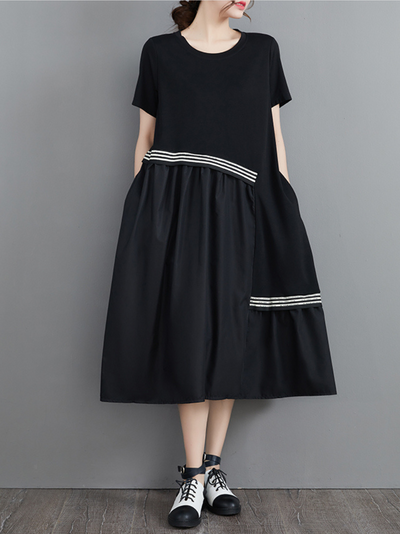 You're In My Heart Women's Cotton Round Neck A-line Dress