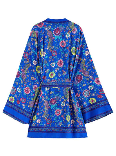Birthday Wear Cotton Floral Printed Kimono