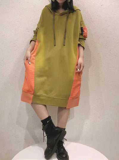 Always And Forever Hooded Midi Sweatshirt Dress