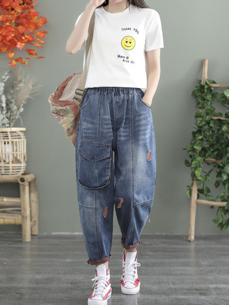 Women's Pocket Style Jeans