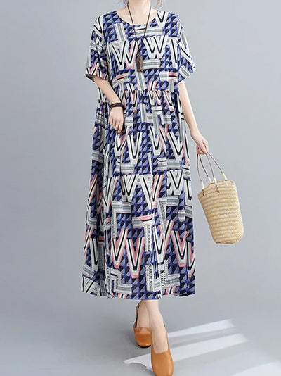 Take A Walk Smock Dress