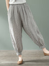 Blush Crinkle Cotton & Linen Pants