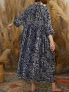 Power Of Black Tribal Print Cotton Smock Dress