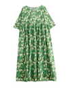 Women's Green Smock Dress
