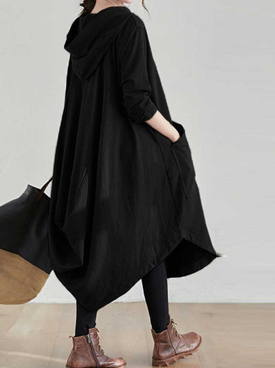 Bonjour Mi Amor Hooded Midi Dress