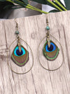 Beautiful Plumage Peacock Earrings