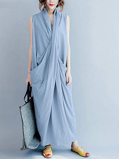 Intertwined Solidity Maxi Dress