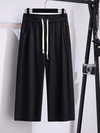 women's black straight pants