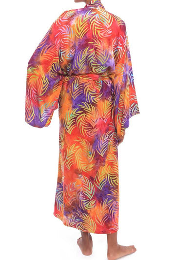 Evatrends cotton gown robe printed kimonos, Outerwear, Rayon 100%, Nightwear, long kimono, Board Sleeves, different color, loose fitting, Printed, fashionshow, kimono,