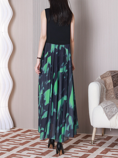 Women's Round Neck A-line Dress