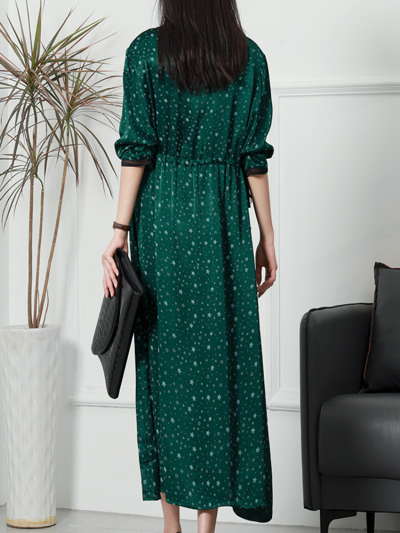 Women's Red A-line Dress